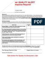 Nexteer Quality Alert: Response Required