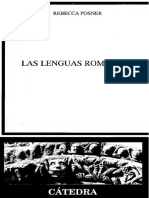 Las Lenguas Romances - Rebeca Posner PDF