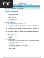 Components of Web Publishing Document Management