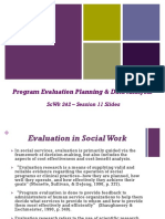 SCWK 242 Session 11 Slides - Program Evaluation PDF