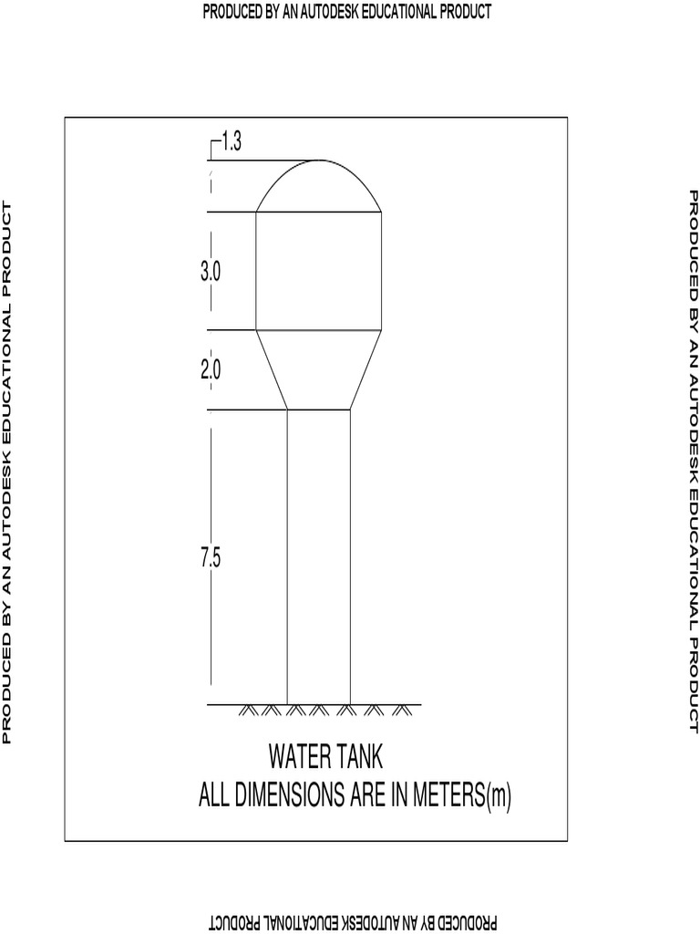 Water Tank Dimensions in Meters | PDF | Technology & Engineering