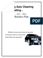 Kleaving Auto Cleaning and Detailing: Business Plan