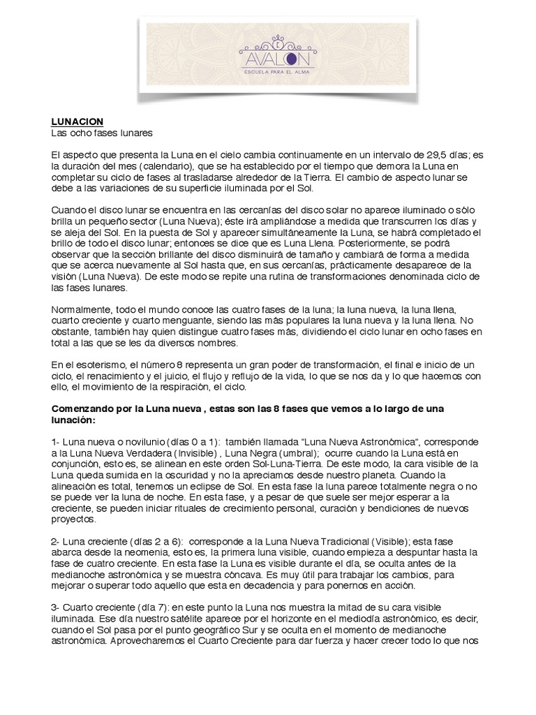 Las 8 fases de la luna explicadas | PDF | Luna | Cuerpos del sistema solar