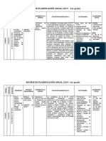 Matriz de Planificación Anual 2019