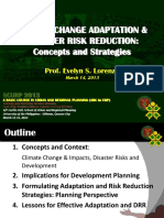 Climate Change Adaptation & Disaster Risk Reduction: Concepts and Strategies