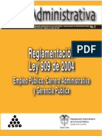 Ley 909 Carrera Admisnitrativa y Gerencia Publica PDF
