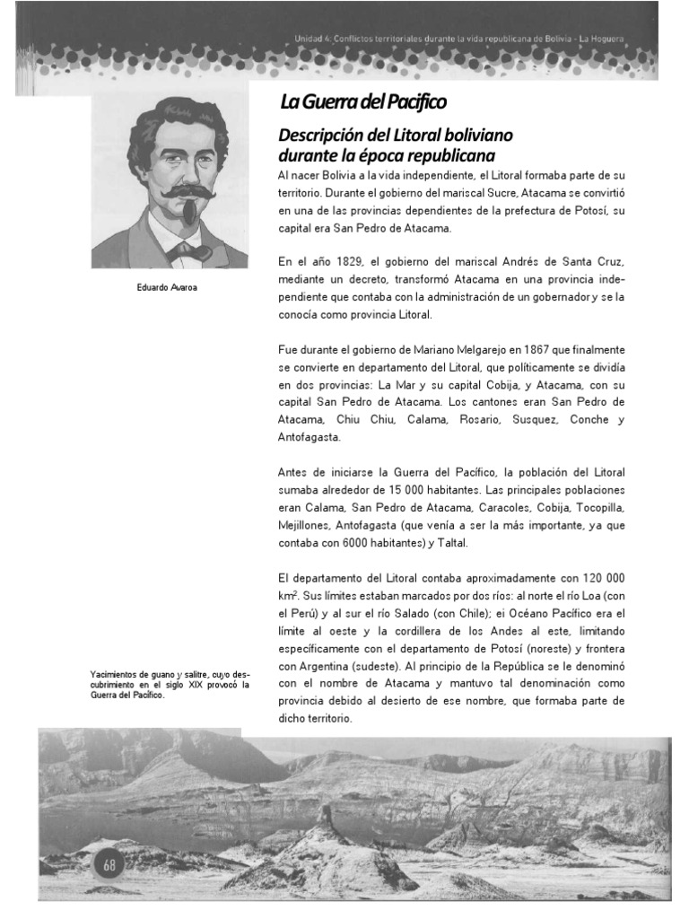 Biografía de Eduardo Avaroa en la Guerra | PDF | América del Sur ...