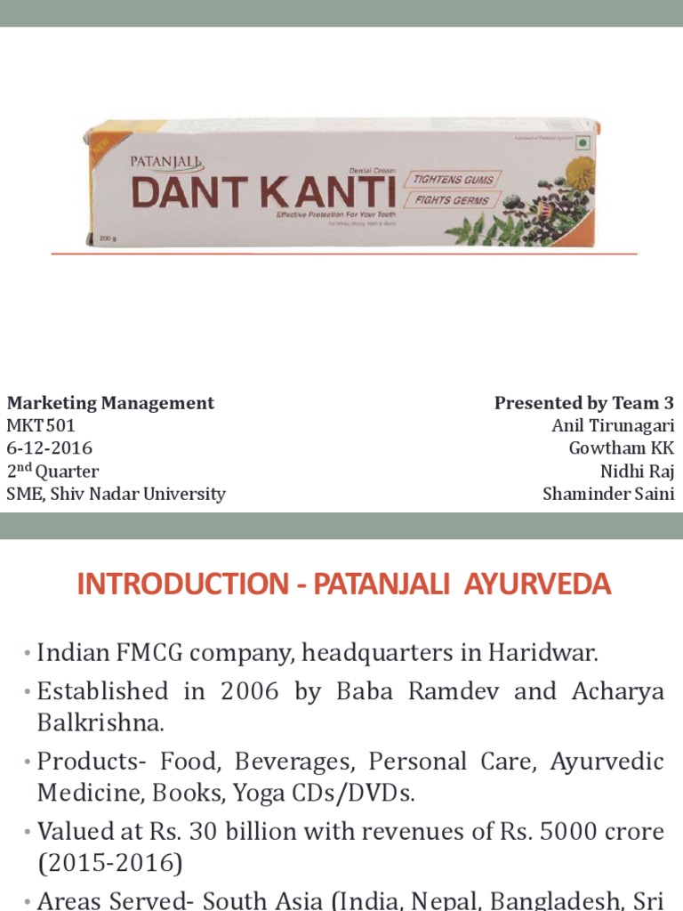 Presented by Team 3 Marketing Management | PDF | Brand | Oral Hygiene