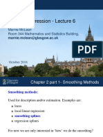 Flexible Regression - Lecture 6: Marnie Mclean Room 344 Mathematics and Statistics Building