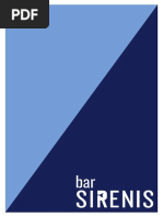 Bar Sirenis menu
