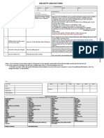 Job Safety Analysis Form