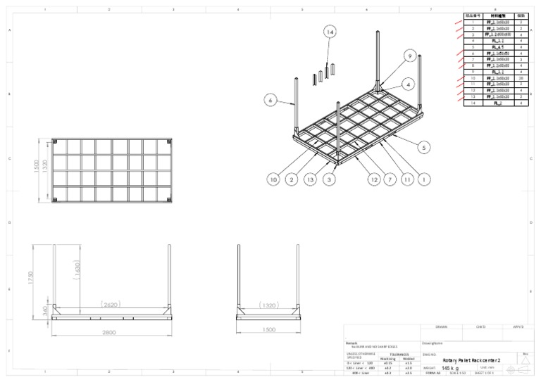 Rotary Pallet Rack Design Specifications | PDF | Industrial Processes ...