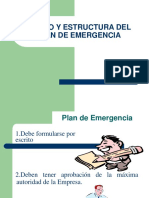 Diseño Y Estructura Del Plan de Emergencia
