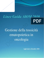 Tossicità Ematologica in Oncologia, 2010