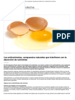 Los Antinutrientes Compuestos Naturales Que Interfieren Con La Absorcion de Nutrientes PDF