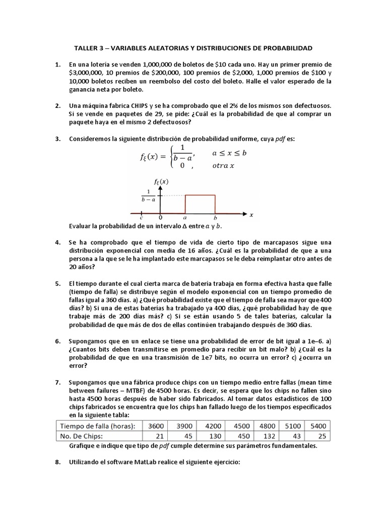 Taller 3 Pdf Distribucion Normal Media