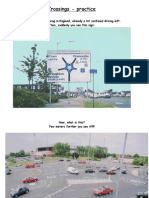 Crossings - practice driving in roundabouts in England