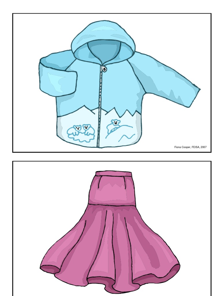 Picture Flashcards (Clothes) For Teaching English To Kids PDF