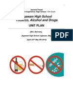 Tobacco Alcohol and Other Drugs Unit Plan