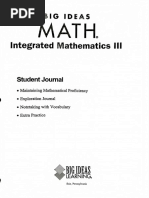 Big Ideas Integrated Mathematics III PDF