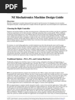 NI Mechatronics Machine Design Guide