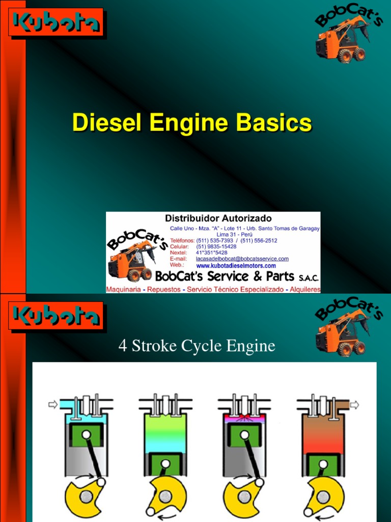 Kubota Diesel MotorsBasico PDF PDF Cylinder (Engine) Internal