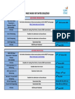 Wjec Music Key Dates 2018/2019