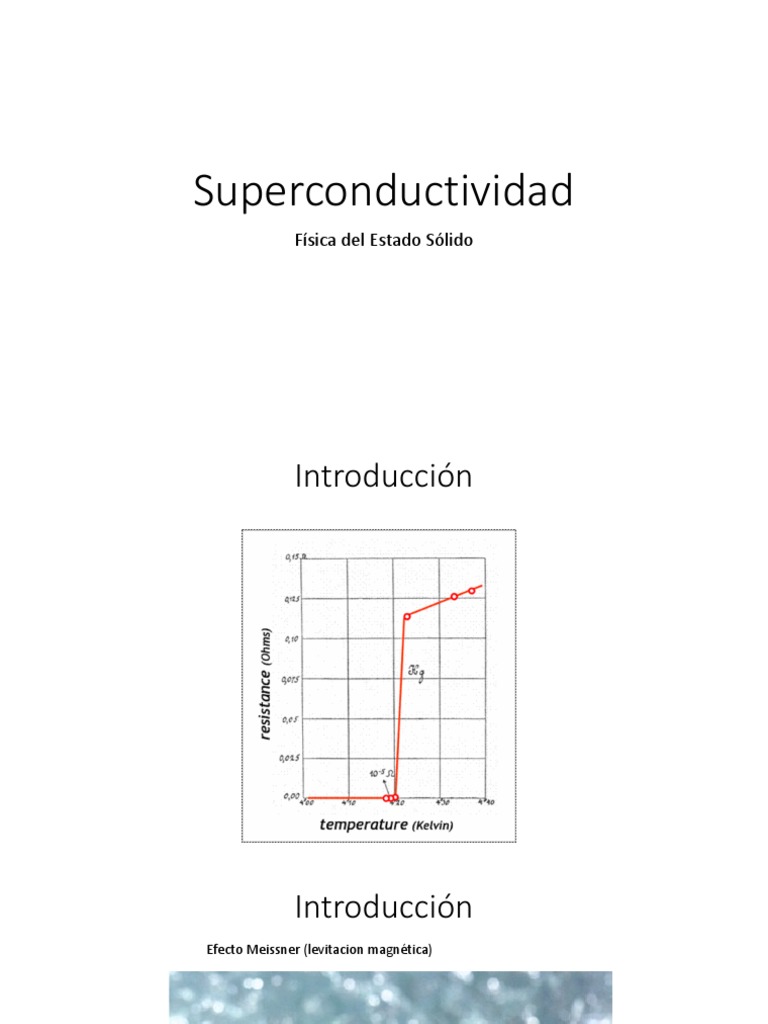 Superconductividad PDF | PDF | Superconductivity | Electrical ...