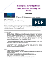 Warren D Dolphin - Biological Investigations - Form, Function, Diversity and Process-McGraw-Hill Science - Engineering - Math (2001) PDF