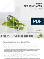 Medicine Herb and Herbal Pills PowerPoint Templates Standard