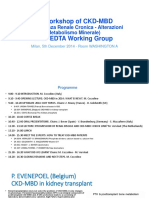 2 Workshop of CKD-MBD: (Insufficienza Renale Cronica - Alterazioni Metabolismo Minerale)