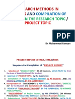  Project Format, Emba Etc 