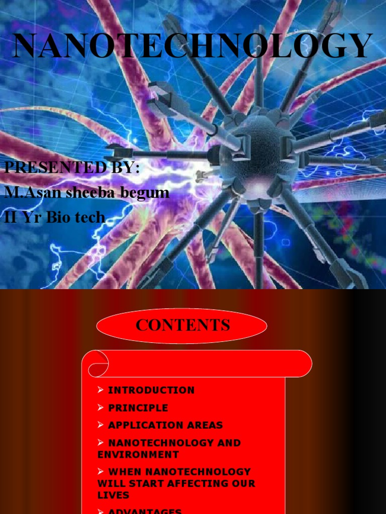 Overview of Nanotechnology Applications | PDF | Nanotechnology ...