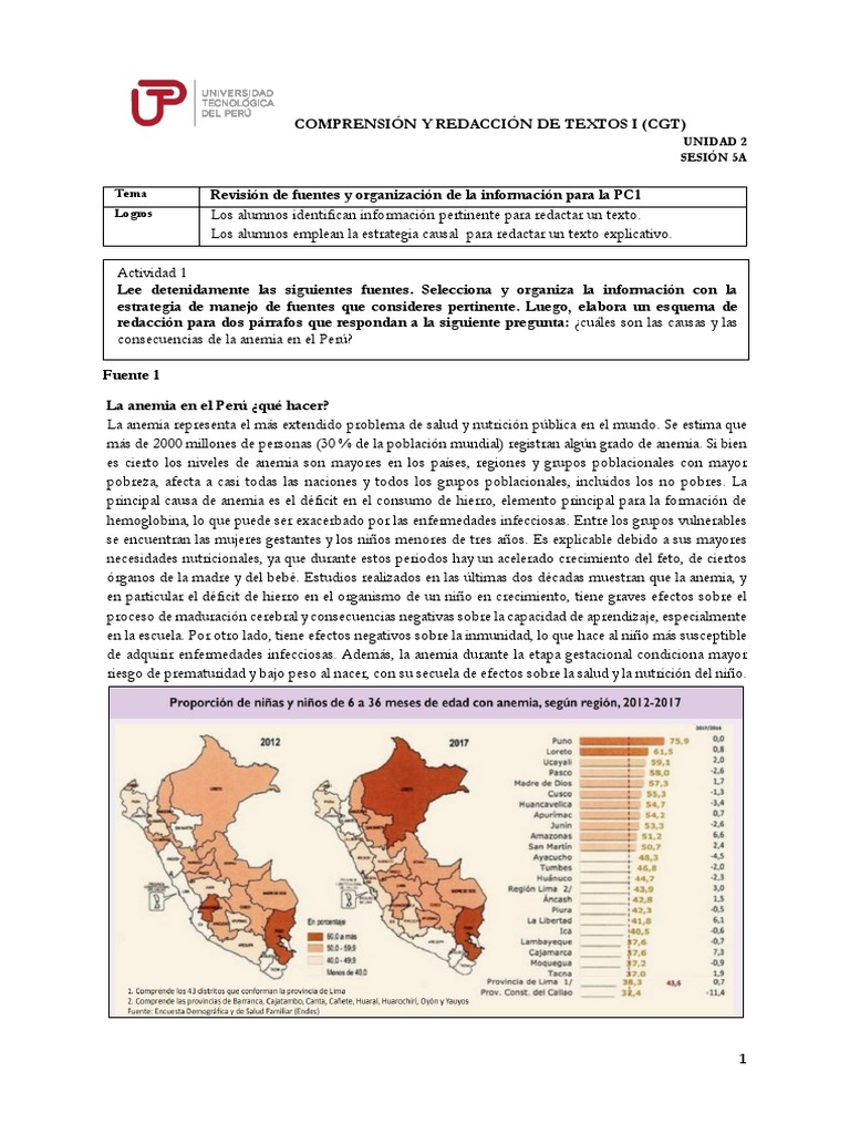 Fuentes (Causas y Efectos de La Anemia) | Anemia | Glóbulo ...