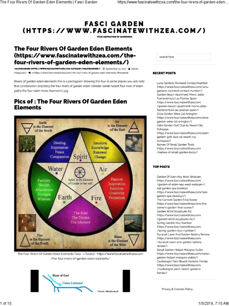 The Four Rivers Of Garden Eden Elements Fasci Garden Pdf