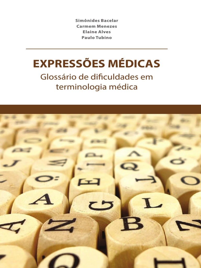 Livro Expressões Médicas CFM PDF, PDF, Gramática