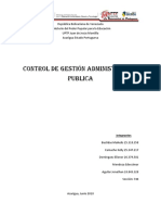 Control de Gestión Administrativa Publica