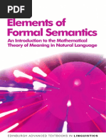 Elements of Formal Semantics: An Introduction To The Mathematical Theory of Meaning in Natural Language