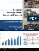 Kebijakan Penanggulangan Bencana Di Indonesia - EPEMIC UI - Sutopo 27 April 2019