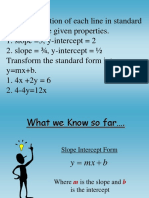 Point Slope Form