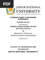 K-Means Data Clustering Approach: Jaipur National University