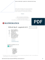 Optimisation - Méthode Big M - Magnitude de M - Mathematics Stack Exchange