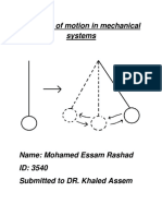 Equation of Motion in Mechanical Systems