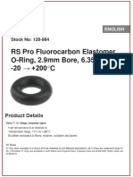 RS Pro Fluorocarbon O-Ring Datasheet
