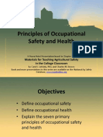 Principles of Occupational Safety and Health: Materials For Teaching Agricultural Safety in The College Classroom