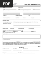 Internship Application Form