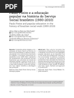 Paulo Freire e a Educação Popular Na História Do Serviço Social Brasileiro