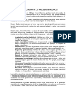 La Teoría de Las Inteligencias Múltiples Por Howard Gardner