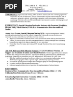 Resume - Natasha Garcia - Revised 2015