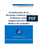 01 SERIE INFORME DE REVISIONES N 01-2017 Actualizacion de La Revision y Sintesis de La Evidencia Sobre Regulación Del Uso Médico Del Cannabis PDF